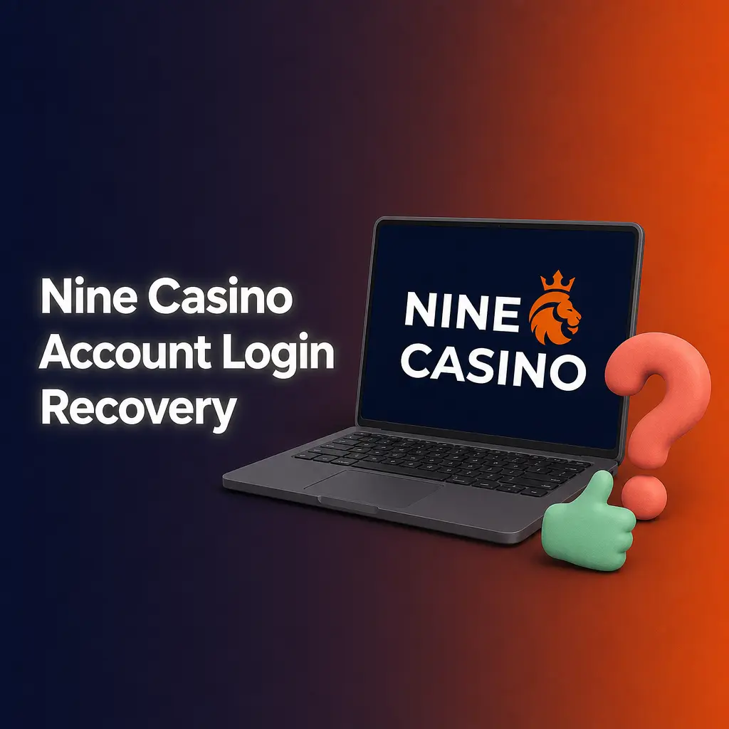 Nine Casino password reset screen