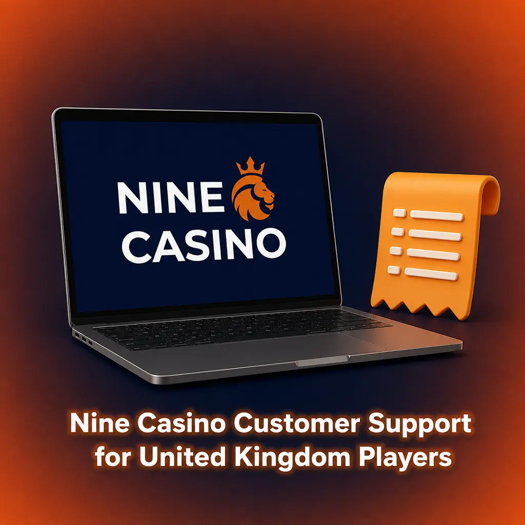 Nine Casino customer support team assisting a player