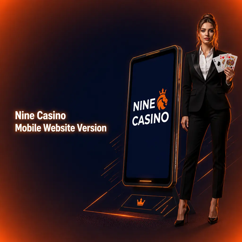 Nine Casino mobile website open on a smartphone browser