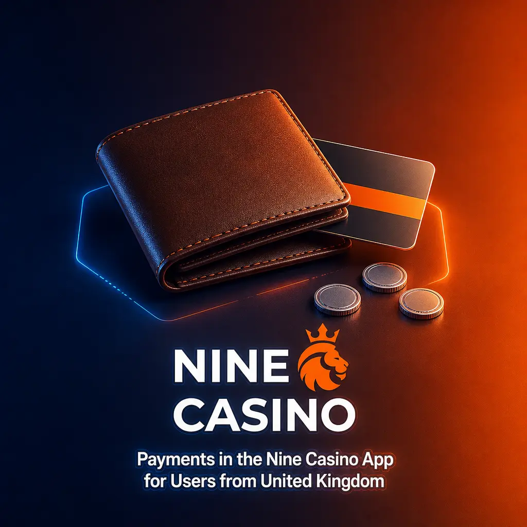 Payment methods available in the Nine Casino app for UK users