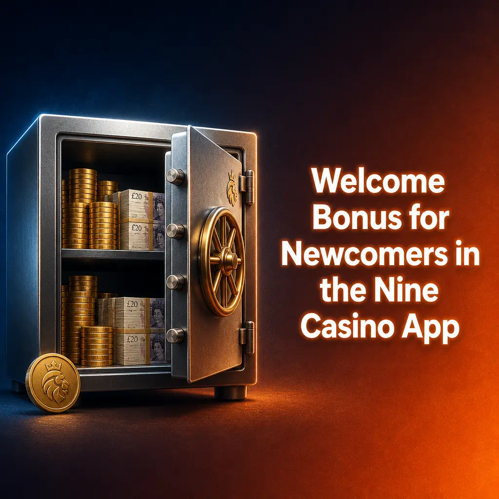 Nine Casino app welcome bonus screen